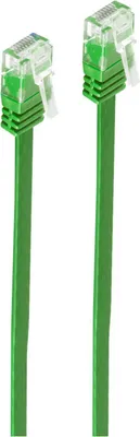 Produktbild von Patchkabel-Flachkabel U/UTP cat. 6 slim grün 0,5m