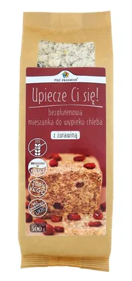 Zdjęcie produktu dla MIESZANKA DO WYPIEKU CHLEBA Z ŻURAWINĄ BEZGLUTENOWA 500 g - PIĘĆ PRZEMIAN