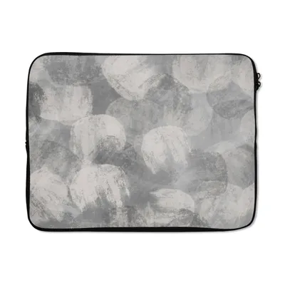 Produktbild von MuchoWow® Laptop Hülle 15 Zoll Abstrakt - Farbe - Grau - Malerei Laptoptasche - Laptoptasche - Sleeve - Rundum-Schutz