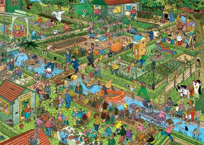 Produktbild von Jan van Haasteren - Gemüsegarten - 1000 Teile, 1000 Stück(e), Landschaft, 15 Jahr(e)