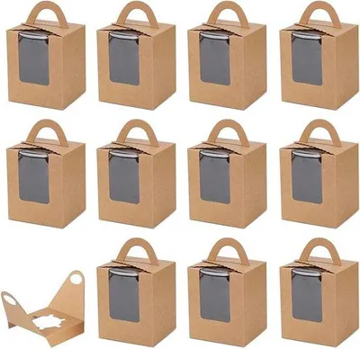 Produktbild von Famanu Cupcake-Boxen 30 Stück - mit Sichtfenster - für individuelle Cupcakes
