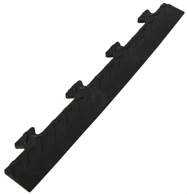 Image de Bordure Male pour Dalle PVC noire Clipsable Sol Antidérapant Carré Garage Atelier PS50CRN/M Art Plast