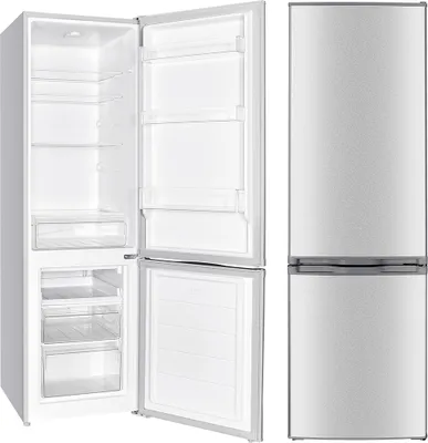 Produktbild von PKM KG240EIX Kühlgefrierkombination 173l, Kühlteil 121 l Gefrierteil 52, silber inox