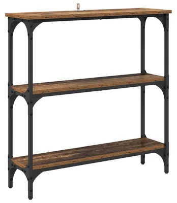 Obrázok produktu pre vidaXL Konzolový stolík s policou z regenerovaného dreva 75 x 22,5 x 75 cm materiál na báze dreva