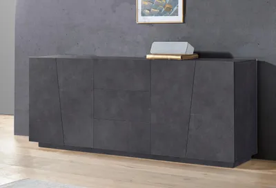 Produktbild von Sideboard Anrichte Kommode Beistellschrank Highboard Schrank "Viterbo I" Schiefer Nachbildung