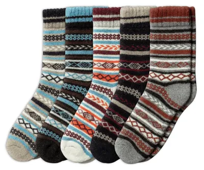 Produktbild von Set von 5 Merinowoll-Wintersocken für Damen und Herren