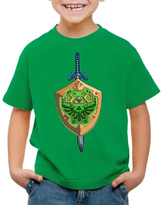 Produktbild von style3 Pixel Kinder T-Shirt link 3ds