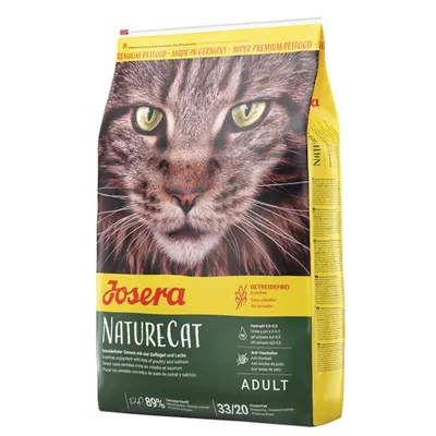 Produktbild von JOSERA NatureCat Trockenfutter 2 kg, Adult, Lachs & Geflügel, getreidefrei, 1er Pack