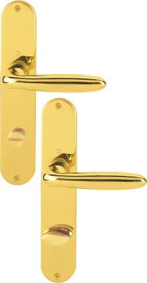 Produktbild von Langschildgarnitur Verona M151/302 MS F71 SK/OL 78mm DIN L/R HOPPE