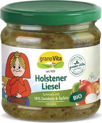 A jar of GranoVita Holstener Liesel spread.