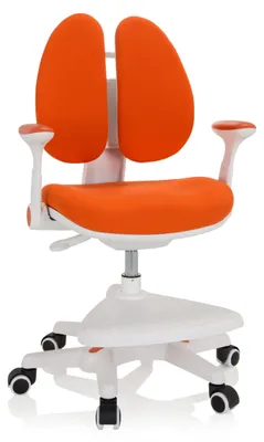 Obrázok produktu pre hjh OFFICE detská stolička KID WING stolová stolička pre deti výškovo nastaviteľná s podrúčkami látka
