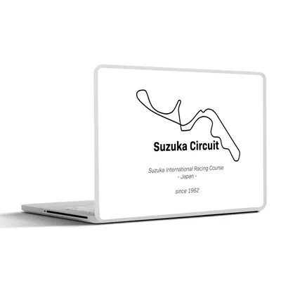 Produktbild von MuchoWow® Laptop Aufkleber Sticker Cover Formel 1 - Suzuka - Rennstrecke 32.5x23.5 cm - Sticker für Laptop - Selbstklebend