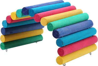 Produktbild von Kleine Tierspielzeugbrücke, hölzerne Hamsterhaus-Regenbogenbrücke für Zuhause