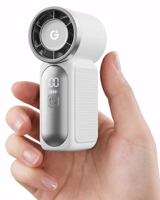 Produktbild von Handventilator, Tragbarer Faltbarer USB Lüfter, 5 Windgeschwindigkeit Mini Ventilator Hand Ventilatoren mit 3000mAh Akku