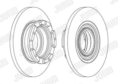 Produktbild von 2x JURID Bremsscheibe 563126J für FORD Transit V363 Kastenwagen (FCD FDD) 288mm