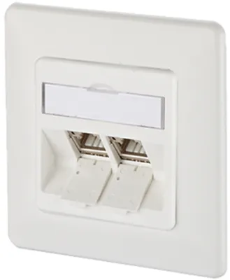 Produktbild von METZ CONNECT C6Amodul 2 Port 270°M UP reinweiß