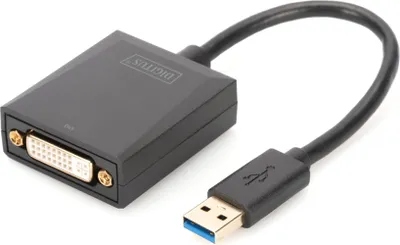 Image de Adaptateur graphique DIGITUS USB 3.0 - DVI, USB vers DVI, noir