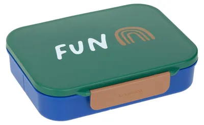 Productafbeelding van Lässig Brotdoos voor kinderen - Lunchbox Little Gang Rainbow, groen