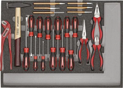 Produktbild von GEDORE red R22350005 Werkzeugsatz BASIS-Werkzeug 1/1 CT-Modul 23-teilig, 3301686