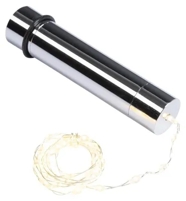 LED-Flaschenlicht, 40 warmweiße LED-Lampen, Drahtkette, 58 cm