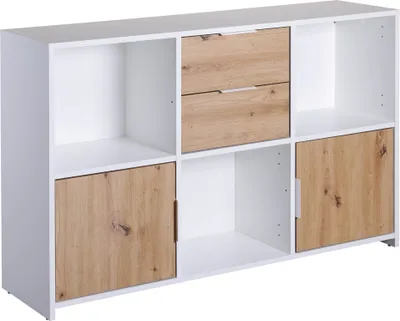 Produktbild von Inter Link Kommode Pepeto 2T2SW Eiche artisan weiss