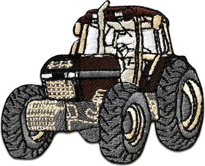 Produktbild von Traktor Kinder - Aufnäher, Bügelbild, Aufbügler, Applikationen, Patches, Flicken, Zum Aufbügeln, Größe: 6,5 x 5 cm