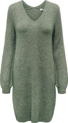 Produktbild von Langarm Strickkleid Midi V-Ausschnitt Pullover Dress Knielang JDYELANORA | M