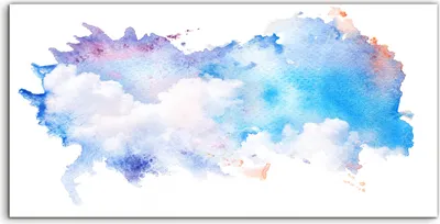 Produktbild von Coloray Canvas 140x70  Wandbild Leinwand Bilder Kunstdruck abstrakte bunte Aquarellfarbe