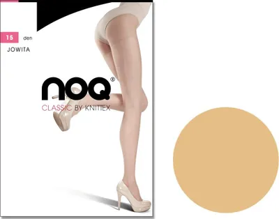 Produktbild von Jowita halbmatte glatte Strumpfhose 15 DEN 4 Natural