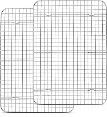 Produktbild von Homikit Edelstahl Auskühlgitter 2er Set 39x28,7x2cm Spülmaschinenfest