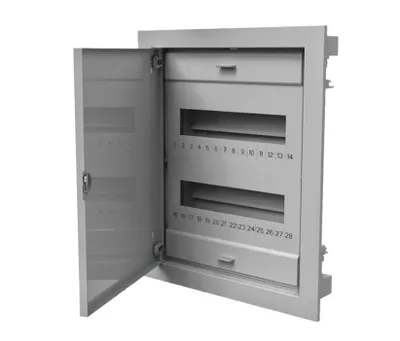 Produktbild von Sicherungskasten Metal Unterputz 2reihig max 28 Autom.