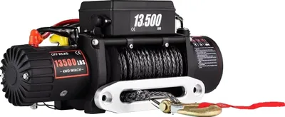 Produktbild von Elektrische Winde, Hochfester Synthetikseil, Kabellose Fernbedienung, 13500 lbs
