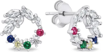 Immagine prodotto di Orecchini in argento con zirconi EA720W