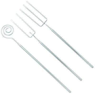 3 Edelstahl Pralinengabeln, Schokoladen-Dippgabel, Fonduegabeln