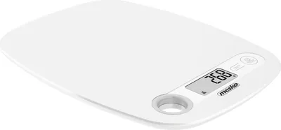 Produktbild von Mesko Home MS 3159w, Elektronische Küchenwaage, 5 kg, 1 g, Weiß, Arbeitsplatte, Oval