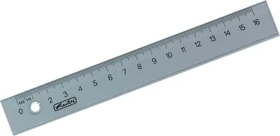Produktbild von Lineal Plastik 16cm transparent Packung mit 10 Stück