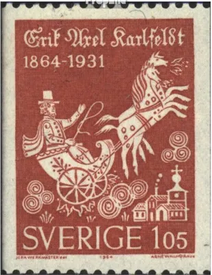 Produktbild von Briefmarken Schweden 1964 Mi 515C,Do,Du,516C (kompl.Ausg.) postfrisch Karlfeldt