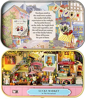 Immagine prodotto di Casa in miniatura Glücksbasar - Kit per il fai da te, oggetto decorativo - Per la casa, il regalo e la collezione