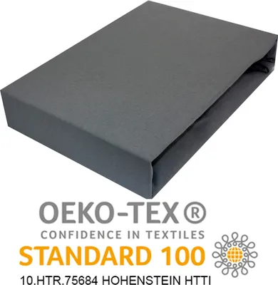 Produktbild von Spannbettlaken 70x180cm DUNKELGRAU Jersey Spannbetttuch 100% BAUMWOLLE Bettlaken Laken