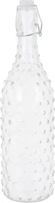 Image de Bouteille en verre avec clip 1000ml, points