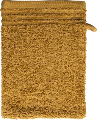 Produktbild von Waschhandschuh - Senffarben - 16 x 22 cm - Baumwolle