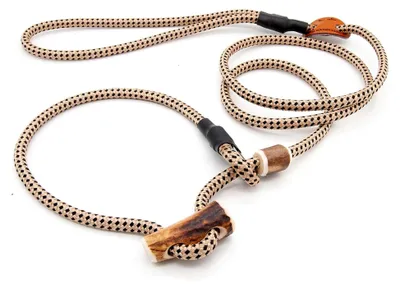 Produktbild von Retriever-Leine/Moxonleine Sporty-Style | robuste Hundeleine aus Tau mit Klemme und Halsbandfunktion | 6mm – griffig und wetterfest | Training, Alltag und Dummyarbeit