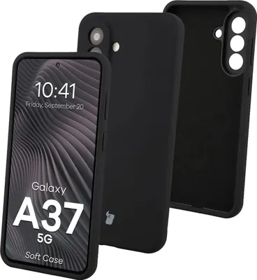Produktbild von Silikon Handyhülle für Galaxy A37 5G, Bizon Soft Case, Schwarz