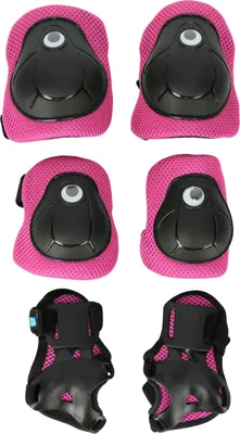 Produktbild von CRAZY SAFETY Schutz-Set Protection mit Ellenbogen-, Knie- und Handgelenkschonern 0156 Pink One Size