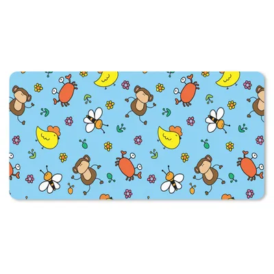 Produktbild von MuchoWow® Mauspad Mousepad Tiere - Bienen - Muster 60x30 cm - Mousepads - Maus Mat - Pad - Mausunterlage - Nachhaltig