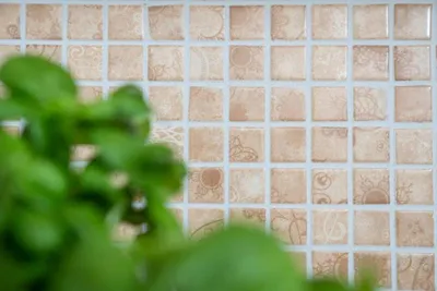 Produktbild von Mosaikfliesen Retro Vintage Keramikmosaik beige braun Küchenrückwand MOS18D-1412_f | 10 Mosaikmatten