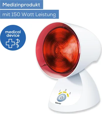 Produktbild von Beurer IL 35 MP ws Infrarotlampe 5 Neigungsstufen 150 Watt 616.12