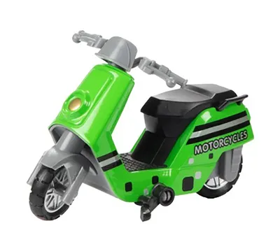 Produktbild von Retro Scooter aus Metall 8cm Modell Vespa Motorroller Spielzeug Roller 84 (Grün)