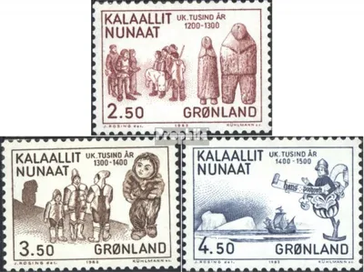 Produktbild von Briefmarken Dänemark - Grönland 1983 Mi 143-145 (kompl.Ausg.) postfrisch Besiedelung