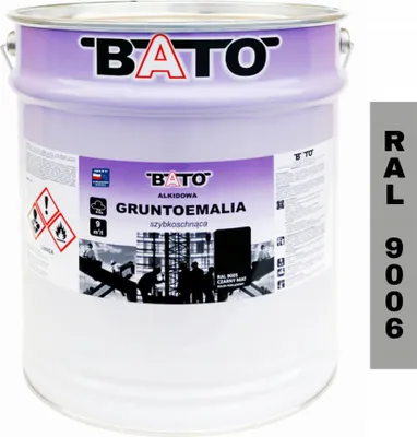 Produktbild von Alkyd-Grundierung, Farbe für Metall BATO RAL 9006 GRAU 20L